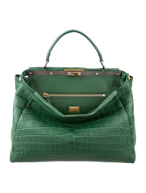 fendi bag amazon|fendi peekaboo crocodile.